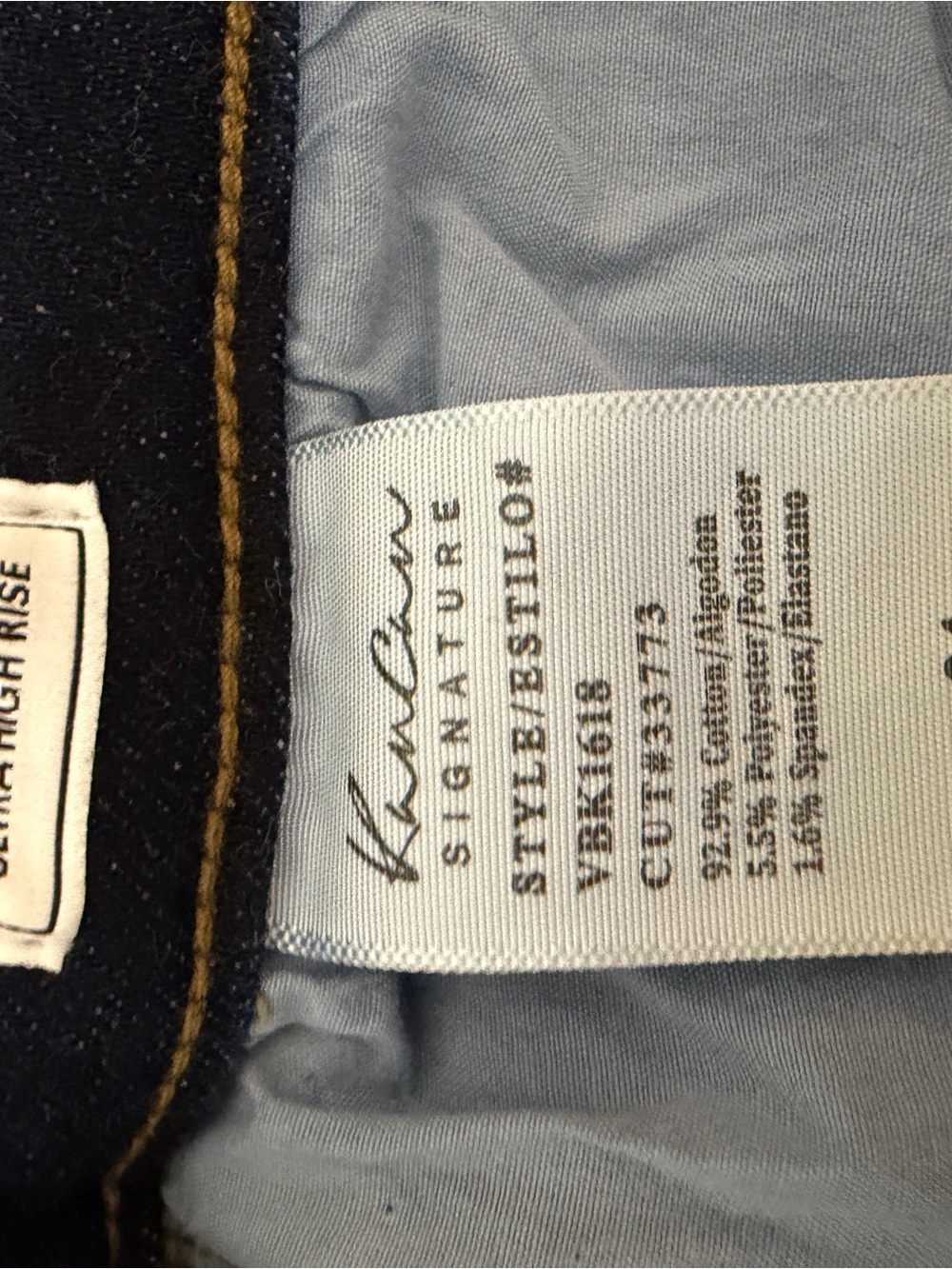 KanCan Kurty Ultra High Rise Button Fly Denim Shorts Size 34 NWOT - Picture 3 of 3